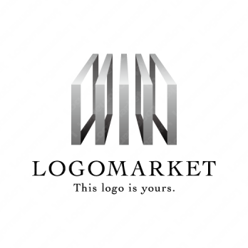 金属と四角と5のロゴ