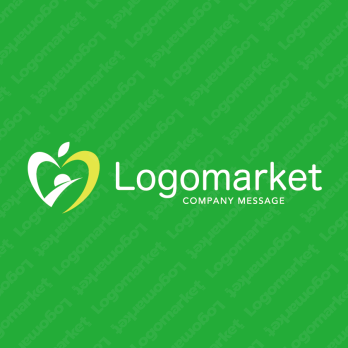 りんごとハートと健やかのロゴ