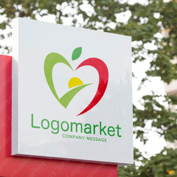 りんごとハートと健やかのロゴ