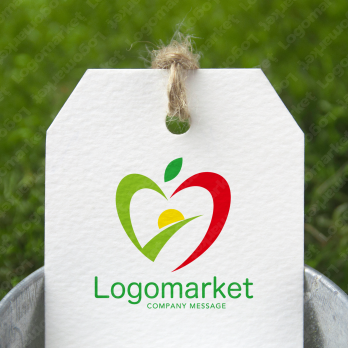 りんごとハートと健やかのロゴ