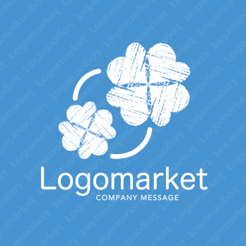 四つ葉と幸福感と優しいのロゴ