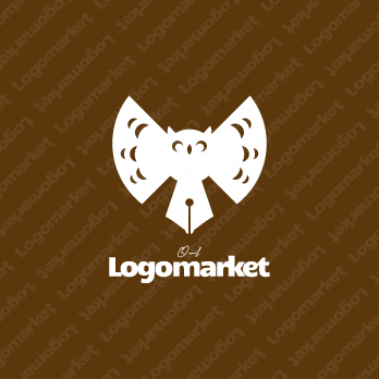 万年筆とサポートと飛ぶのロゴ