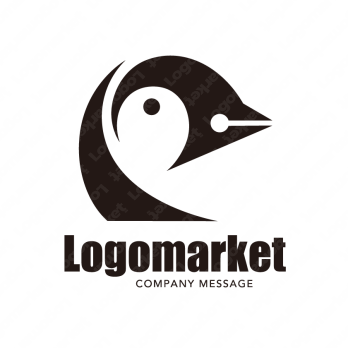 Pとペン先とペンギンのロゴ