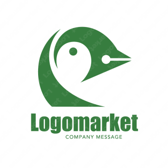 Pとペン先とペンギンのロゴ