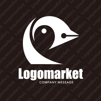 Pとペン先とペンギンのロゴ