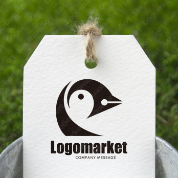 Pとペン先とペンギンのロゴ