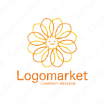 花と笑顔と元気のロゴ