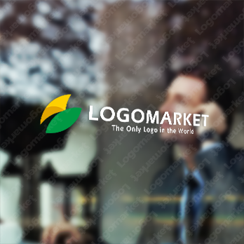 葉と共生とはさみのロゴ