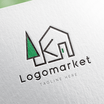 Kと家と木のロゴ
