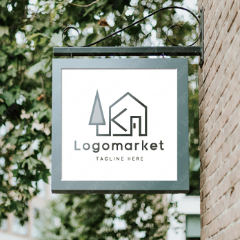 Kと家と木のロゴ