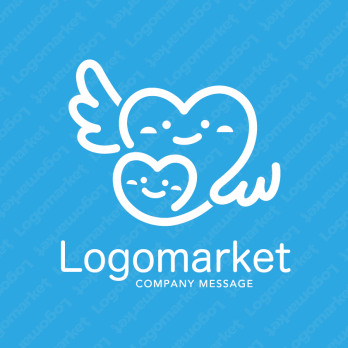 ハートと愛情と優しいのロゴ