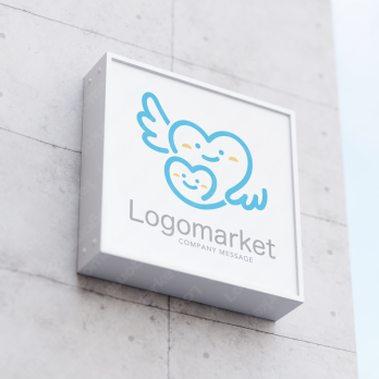 ハートと愛情と優しいのロゴ