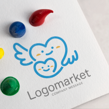 ハートと愛情と優しいのロゴ