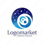 月と人と穏やかのロゴ