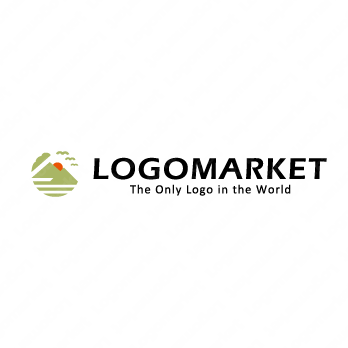 山並みと風景と環境のロゴ