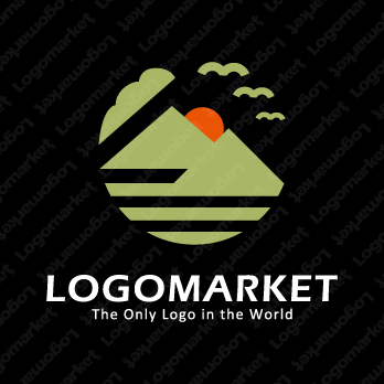 山並みと風景と環境のロゴ