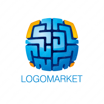 頭脳と考えとアイデアのロゴ