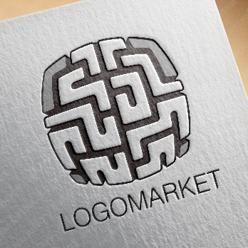 頭脳と考えとアイデアのロゴ