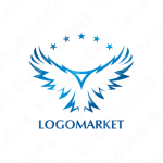 鷹と翼とイーグルのロゴ