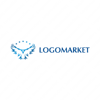 鷹と翼とイーグルのロゴ