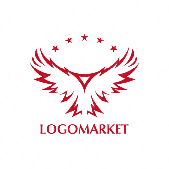 鷹と翼とイーグルのロゴ