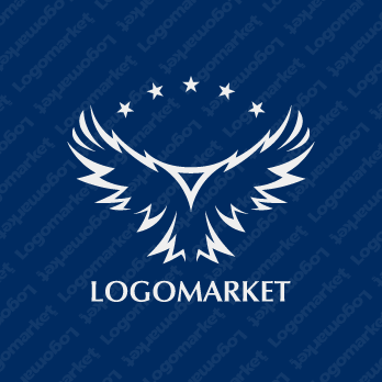 鷹と翼とイーグルのロゴ