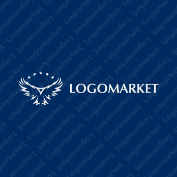 鷹と翼とイーグルのロゴ