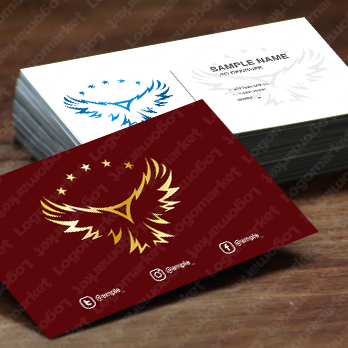 鷹と翼とイーグルのロゴ