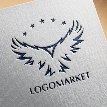 鷹と翼とイーグルのロゴ