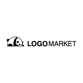 白黒とジャイアントと動物のロゴ