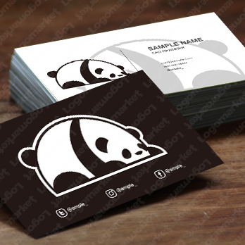 白黒とジャイアントと動物のロゴ