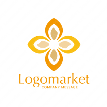 お米と四つ葉と幸福感のロゴ