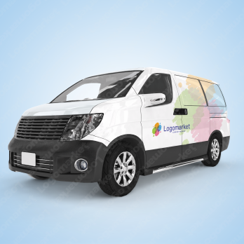 個性とカラフルと繋がりのロゴ