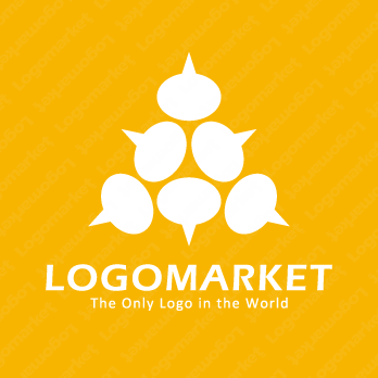 吹き出しと議論と協調のロゴ