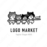 犬と歯と家族のロゴ