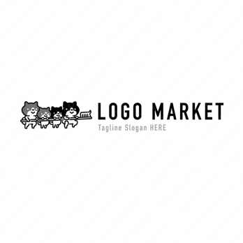 犬と歯と家族のロゴ