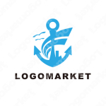 錨と海と風のロゴ