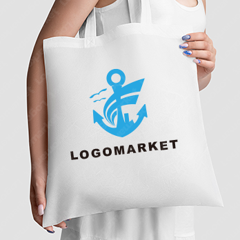 錨と海と風のロゴ