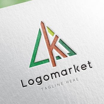 Kと木と矢印のロゴ