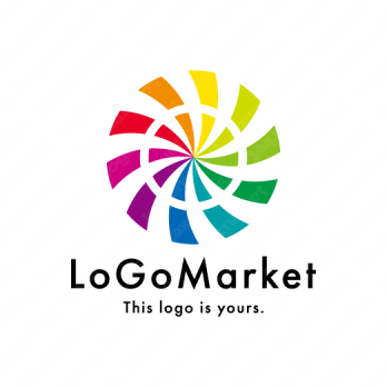 花と太陽と多様性のロゴ