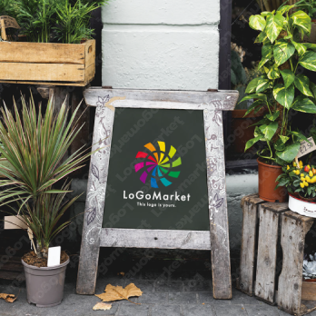 花と太陽と多様性のロゴ