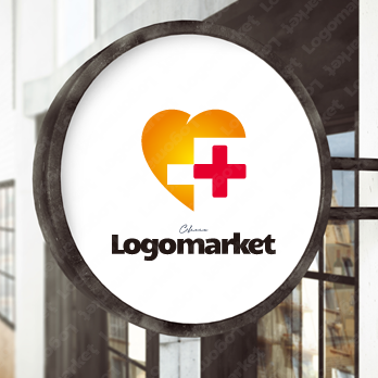 十字と信頼と安心のロゴ