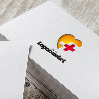 十字と信頼と安心のロゴ