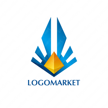 翼と宝石と鳥のロゴ