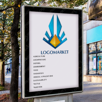 翼と宝石と鳥のロゴ