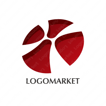 Hと丸とシンプルのロゴ