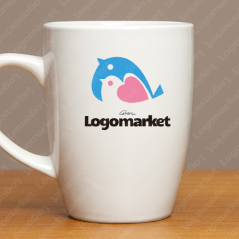 小鳥とハートと前向きに生きるのロゴ