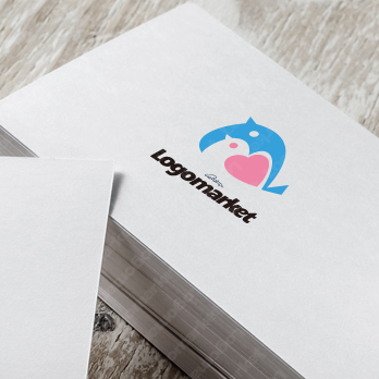 小鳥とハートと前向きに生きるのロゴ