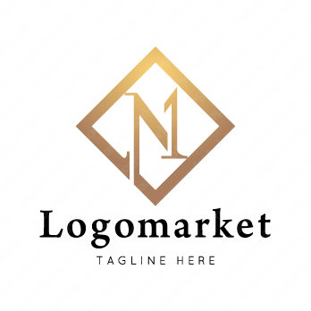 Nと1とナンバーワンのロゴ