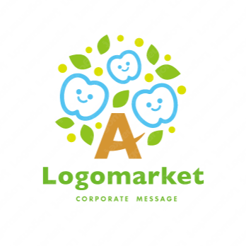 歯と成長と安心感のロゴ